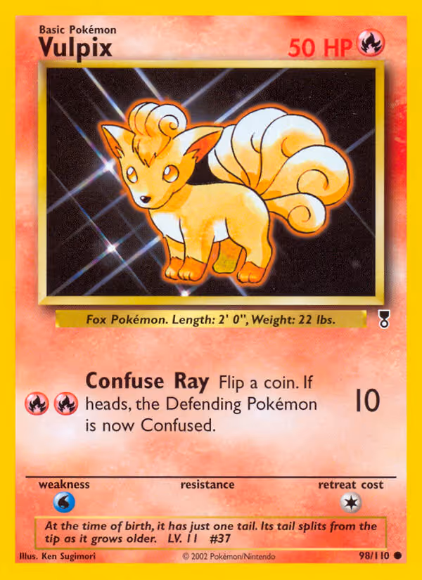 Vulpix 98/110 Pokemon card