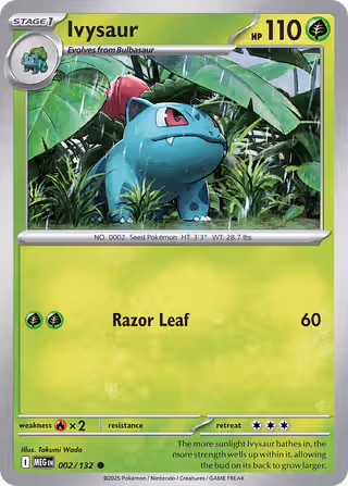 Ivysaur 2/132 Pokemon card