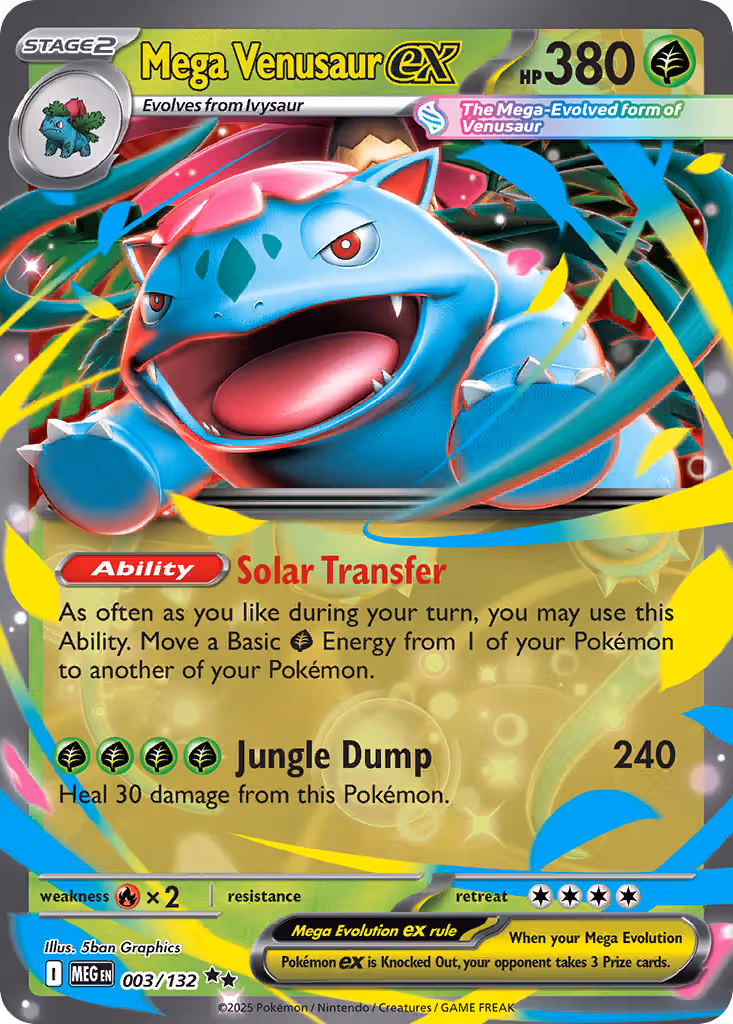 Mega Venusaur ex 3/132 Pokemon card
