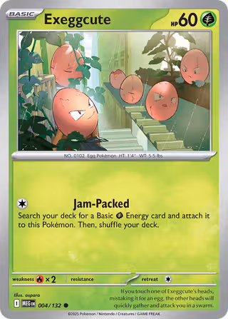 Exeggcute 4/132 Pokemon card