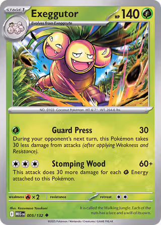 Exeggutor 5/132 Pokemon card