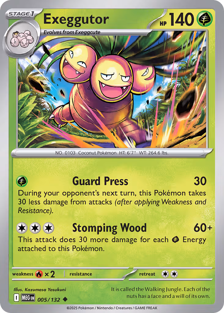 Exeggutor 5/132 Pokemon card