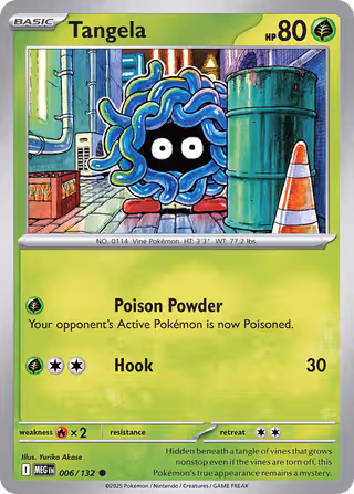 Tangela 6/132 Pokemon card