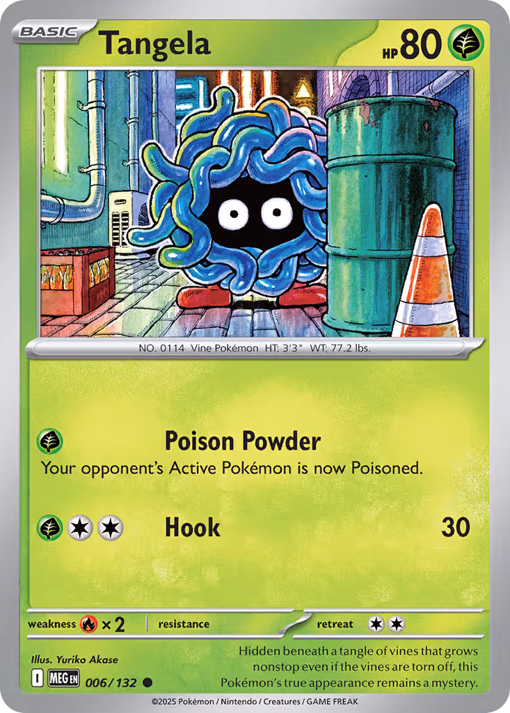 Tangela 6/132 Pokemon card