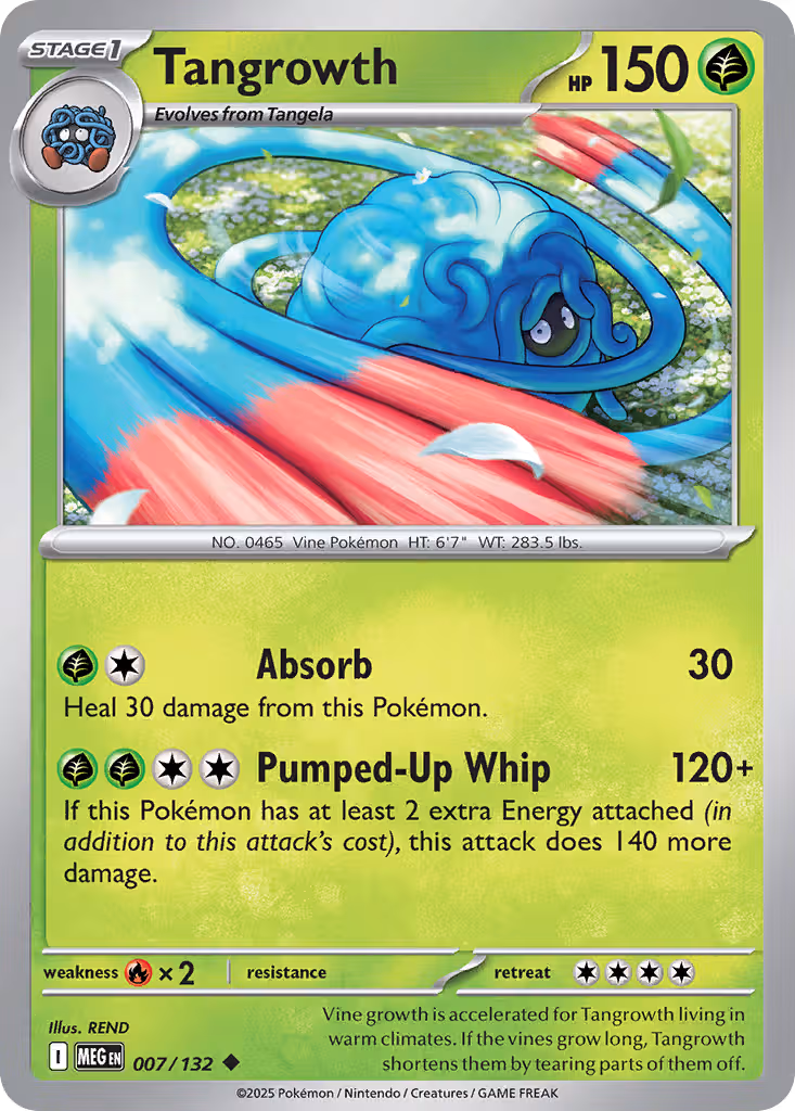Tangrowth 7/132 Pokemon card