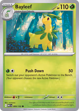 Bayleef 9/132 Pokemon card