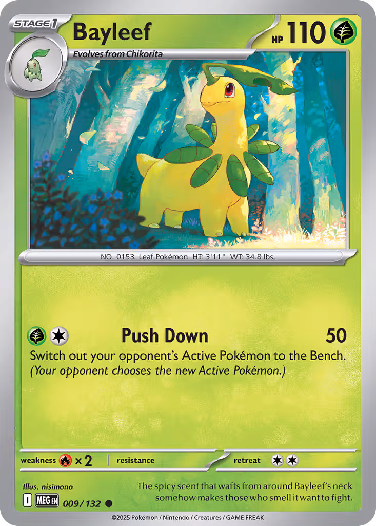 Bayleef 9/132 Pokemon card