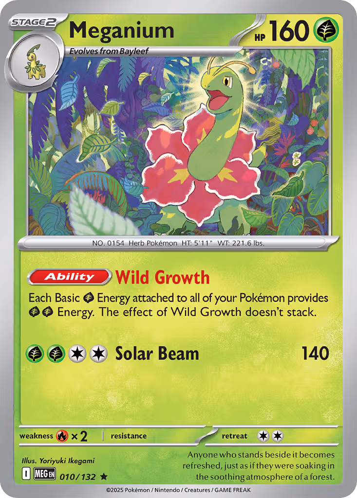 Meganium 10/132 Pokemon card