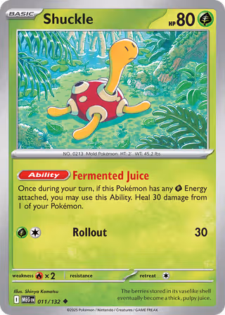 Shuckle 11/132 Pokemon card