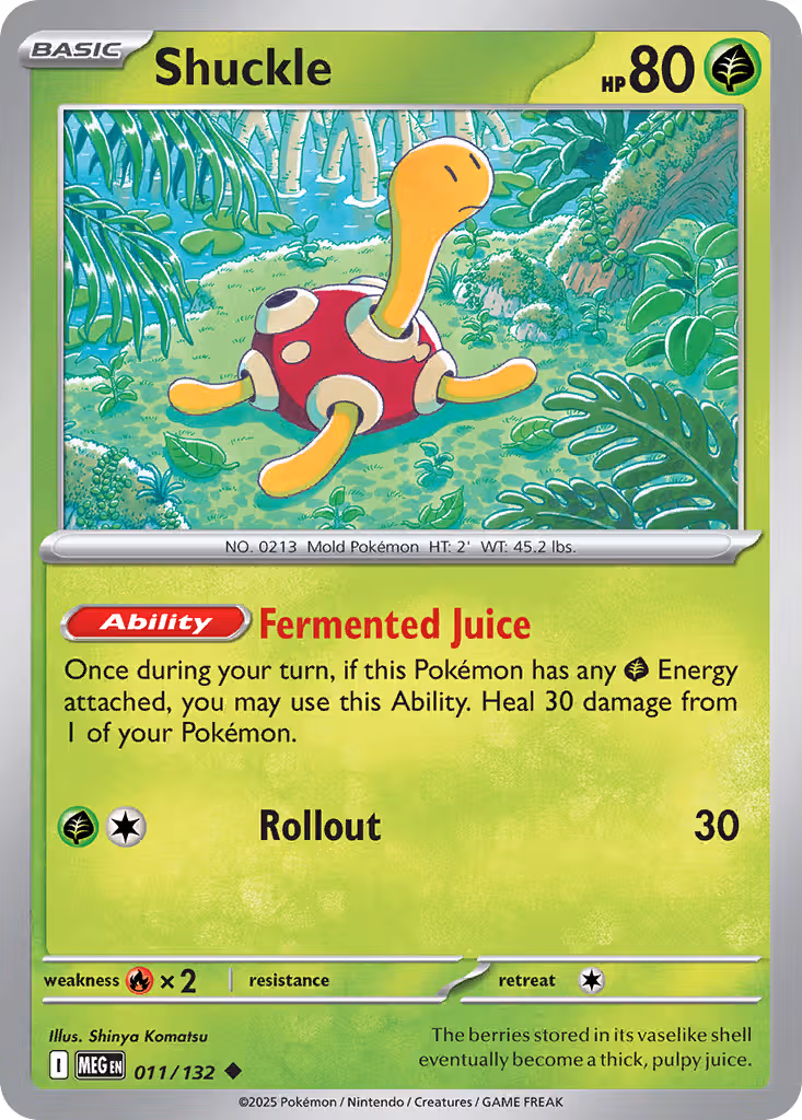 Shuckle 11/132 Pokemon card