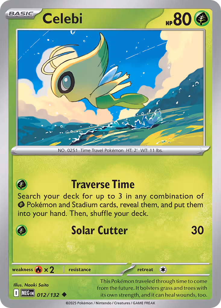 Celebi 12/132 Pokemon card