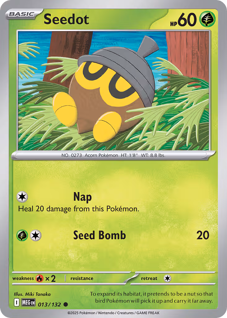 Seedot 13/132 Pokemon card
