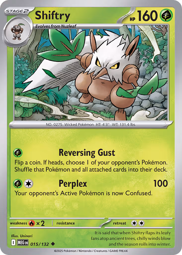 Shiftry 15/132 Pokemon card