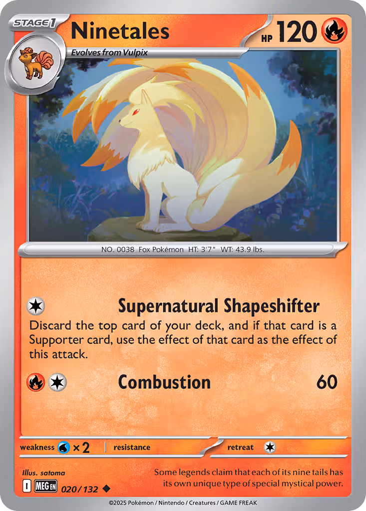 Ninetales 20/132 Pokemon card