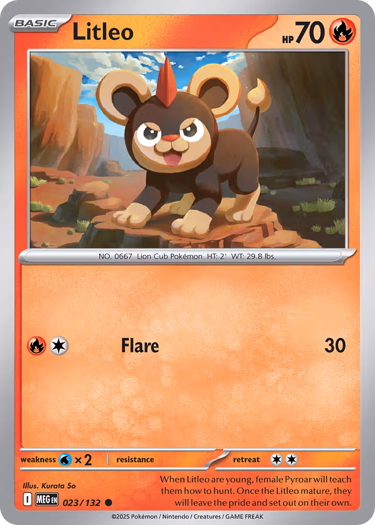 Litleo 23/132 Pokemon card