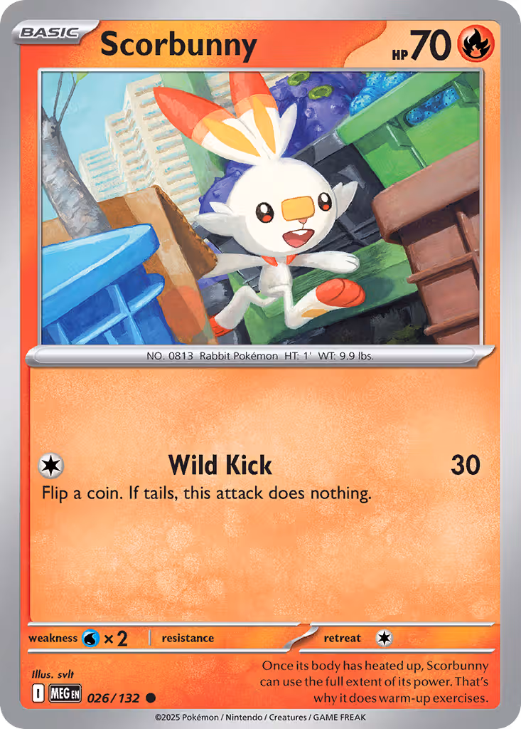 Scorbunny 26/132 Pokemon card