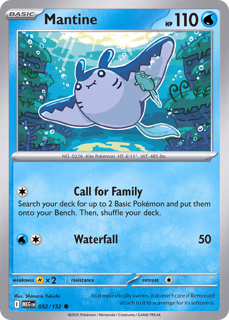 Mantine 32/132 Pokemon card
