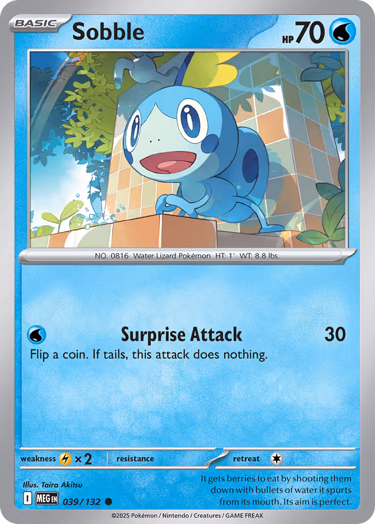 Sobble 39/132 Pokemon card