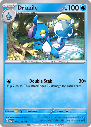 Drizzile 40/132 Pokemon card