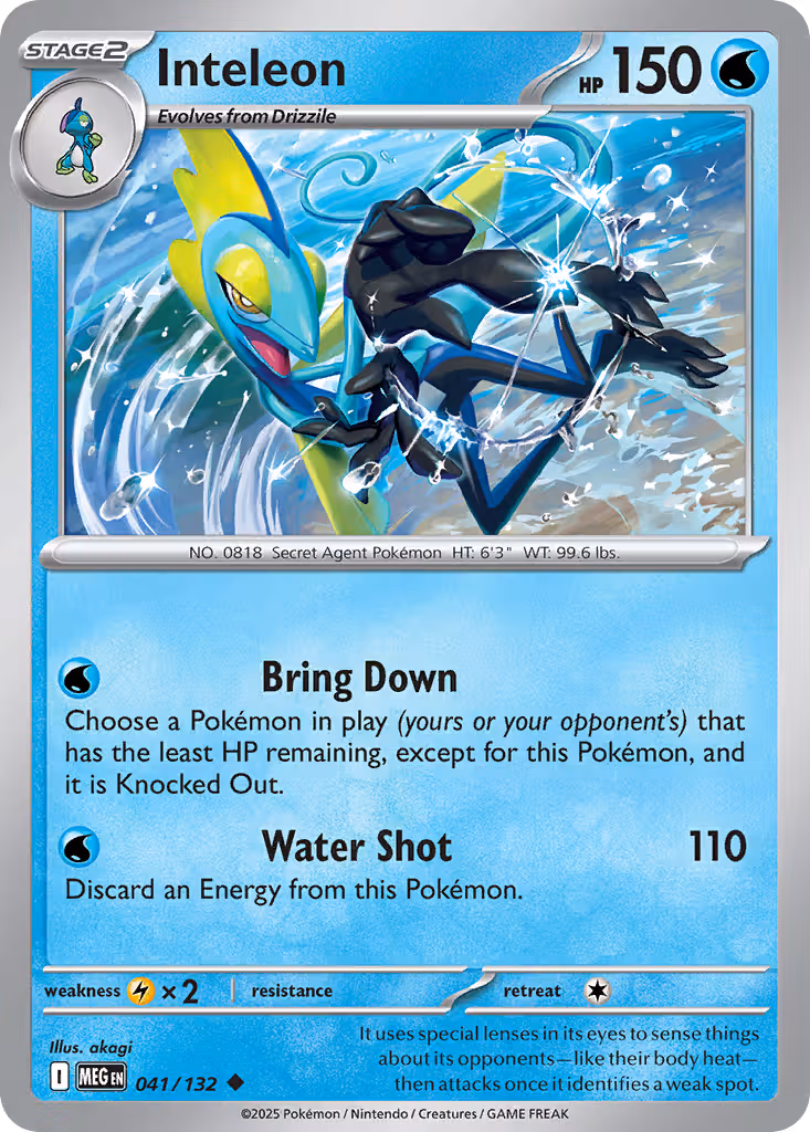 Inteleon 41/132 Pokemon card