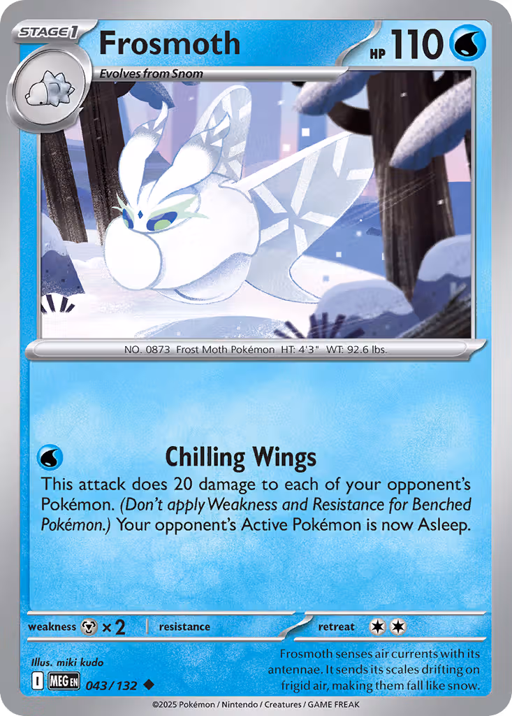 Frosmoth 43/132 Pokemon card