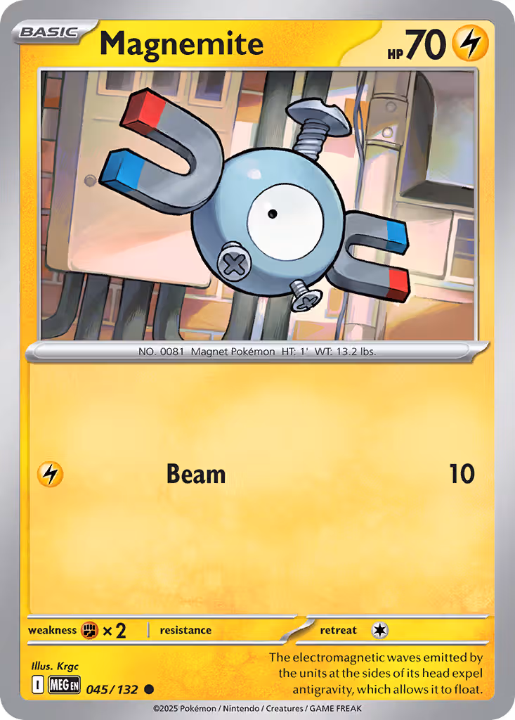 Magnemite 45/132 Pokemon card