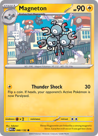 Magneton 46/132 Pokemon card