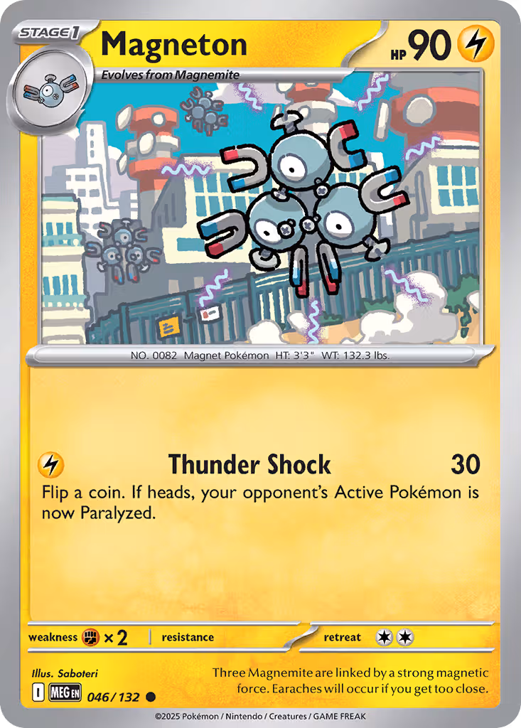 Magneton 46/132 Pokemon card