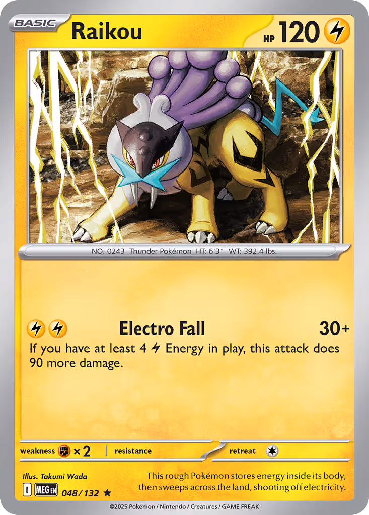 Raikou 48/132 Pokemon card
