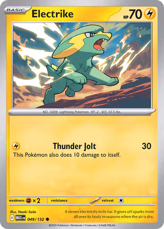 Electrike 49/132 Pokemon card