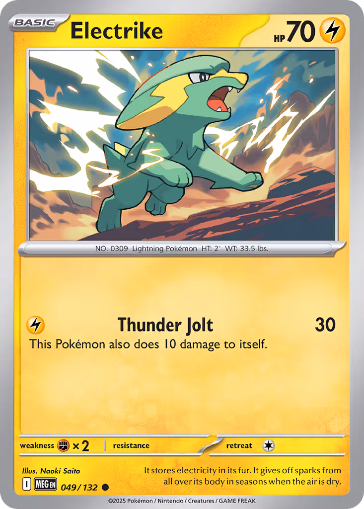 Electrike 49/132 Pokemon card
