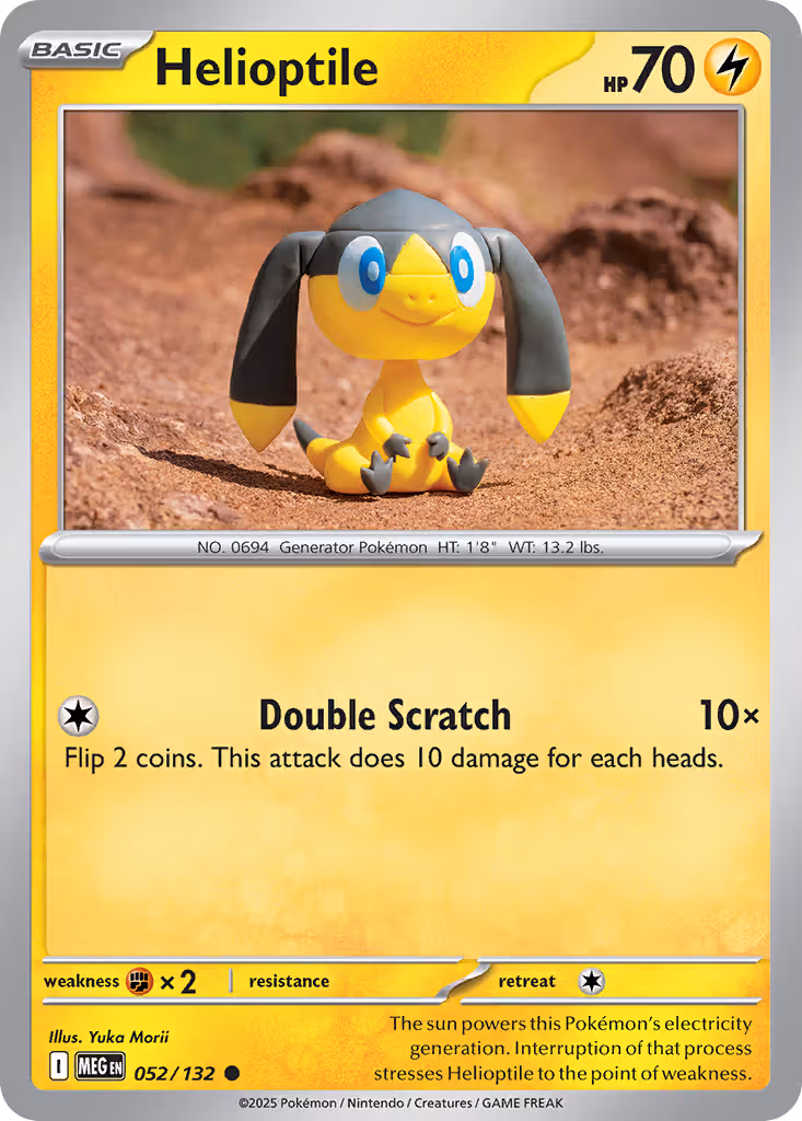 Helioptile 52/132 Pokemon card