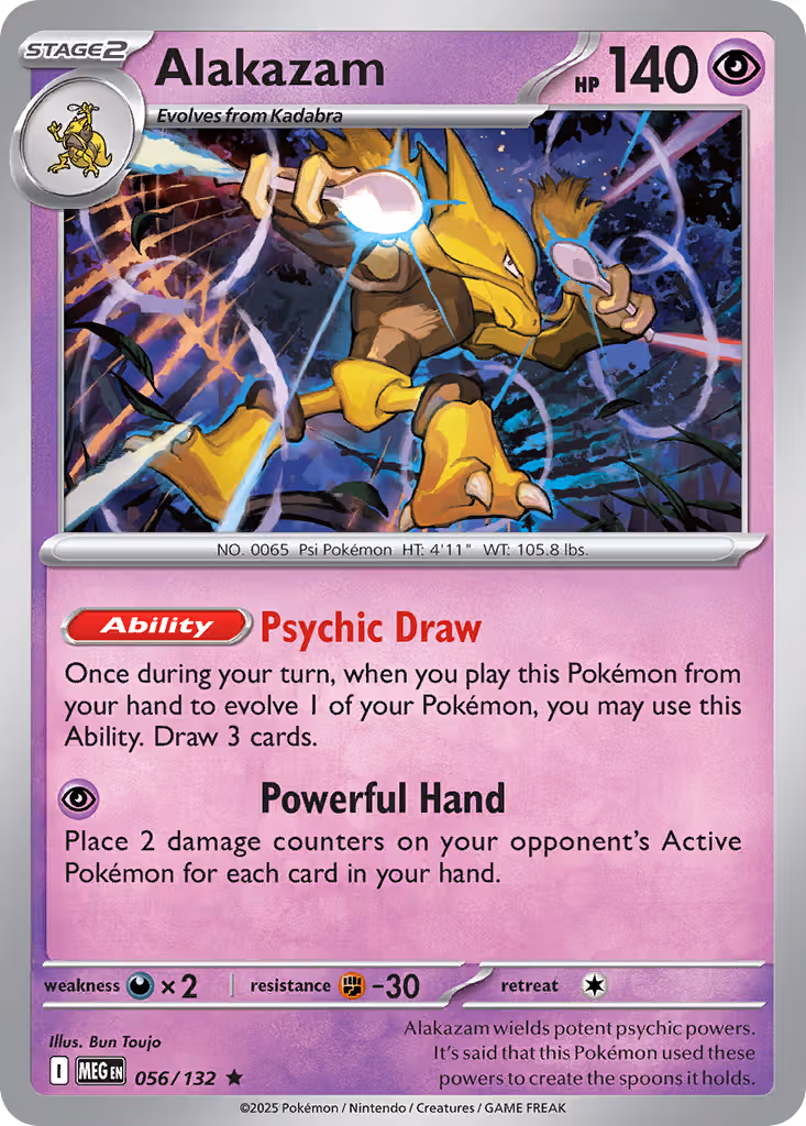 Alakazam 56/132 Pokemon card