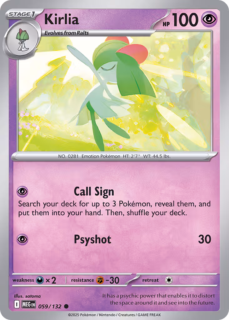 Kirlia 59/132 Pokemon card