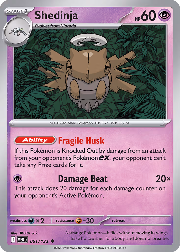 Shedinja 61/132 Pokemon card