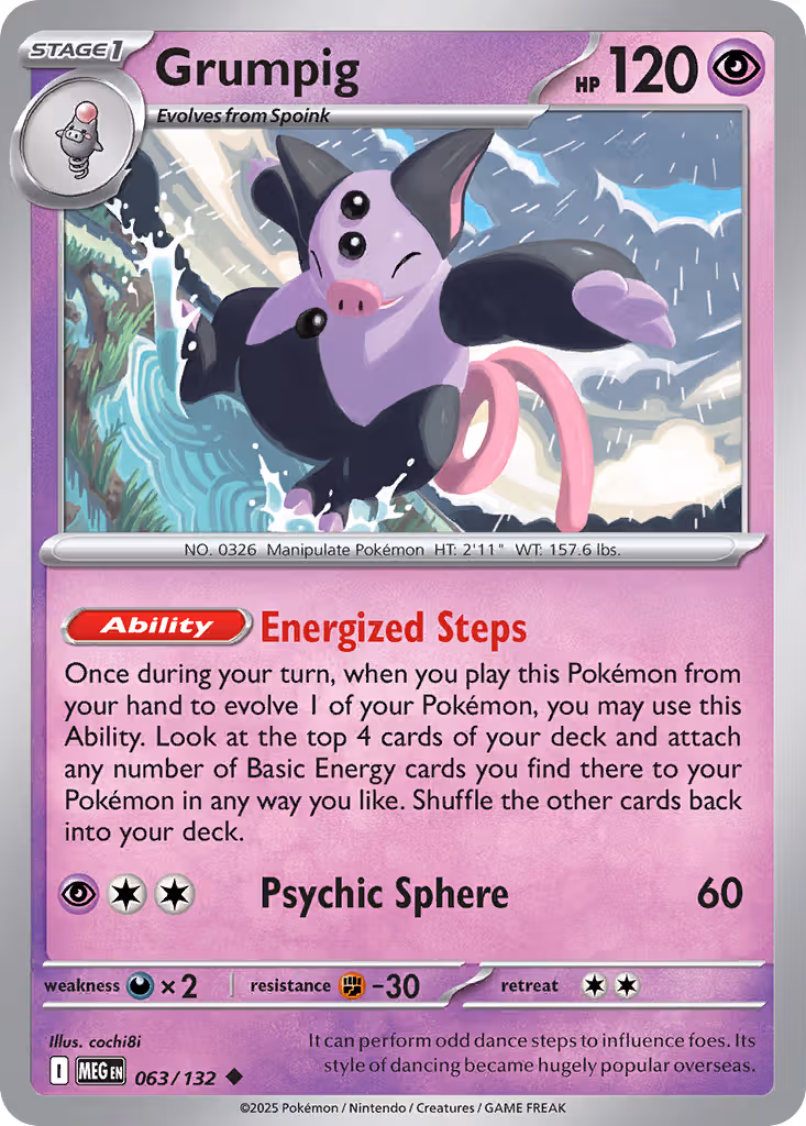 Grumpig 63/132 Pokemon card