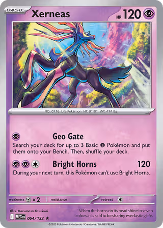 Xerneas 64/132 Pokemon card