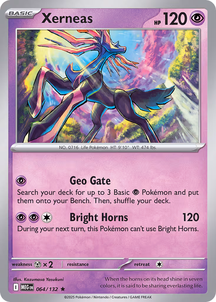 Xerneas 64/132 Pokemon card