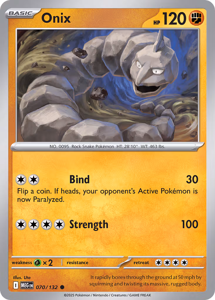 Onix 70/132 Pokemon card