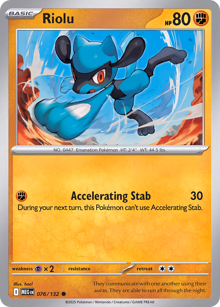 Riolu 76/132 Pokemon card