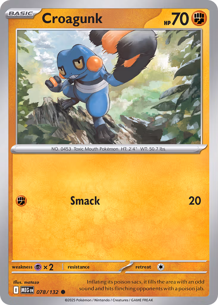 Croagunk 78/132 Pokemon card