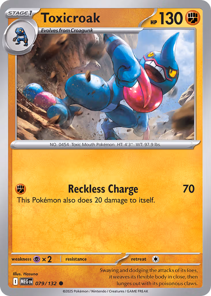 Toxicroak 79/132 Pokemon card