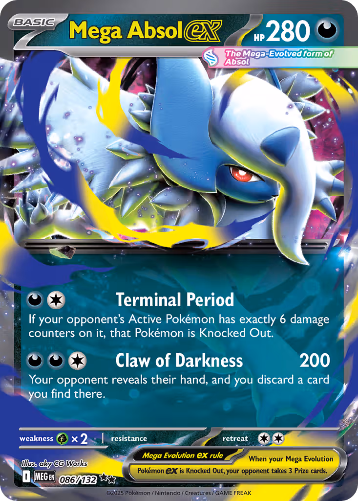 Mega Absol ex 86/132 Pokemon card