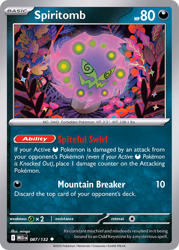 Spiritomb 87/132 Pokemon card