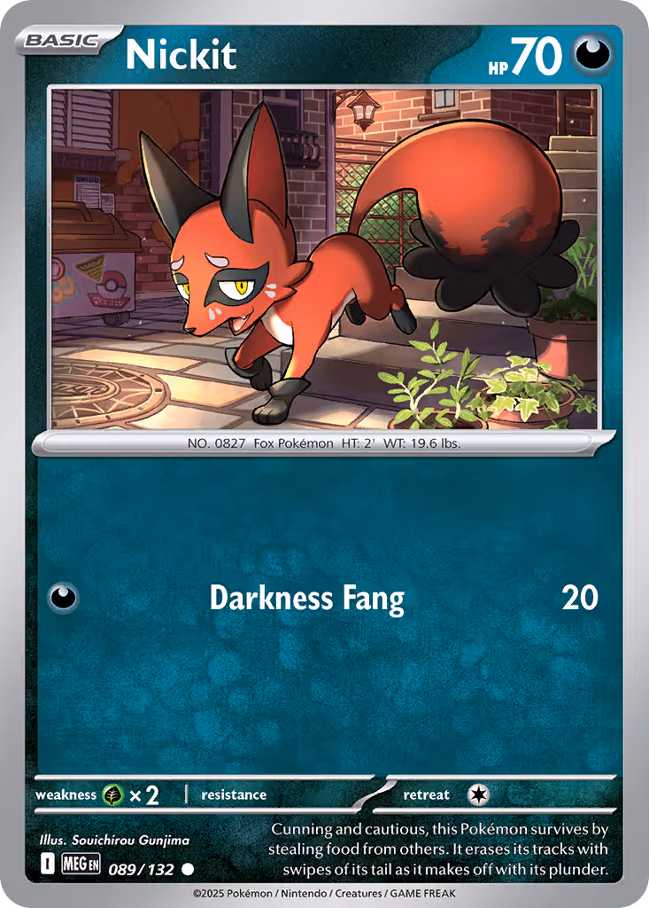 Nickit 89/132 Pokemon card