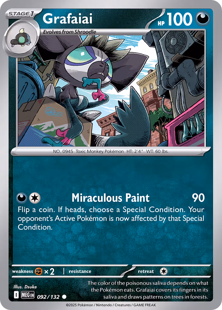 Grafaiai 92/132 Pokemon card