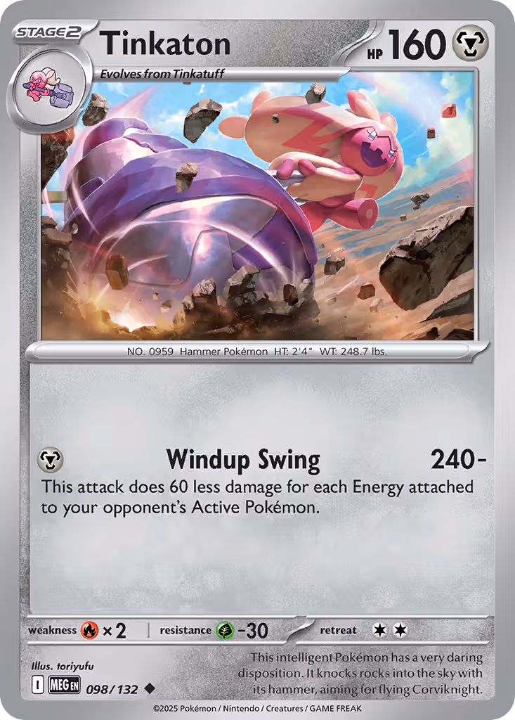 Tinkaton 98/132 Pokemon card