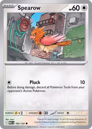 Spearow 102/132 Pokemon card
