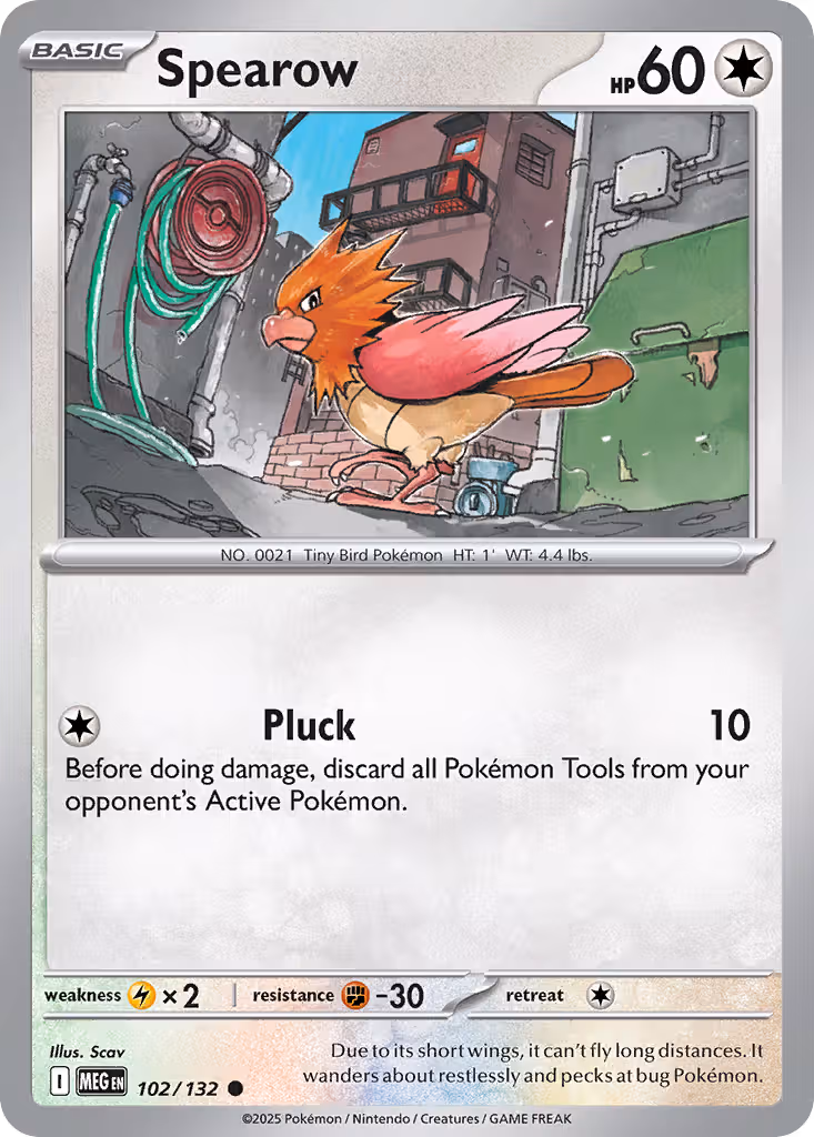 Spearow 102/132 Pokemon card