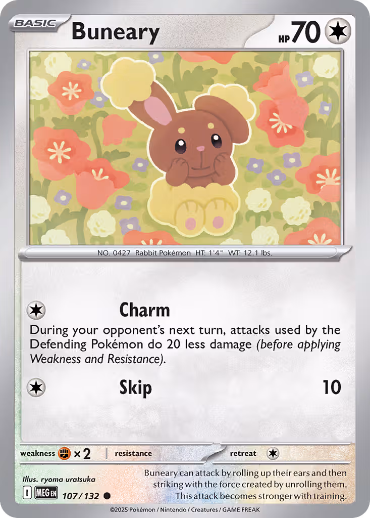 Buneary 107/132 Pokemon card
